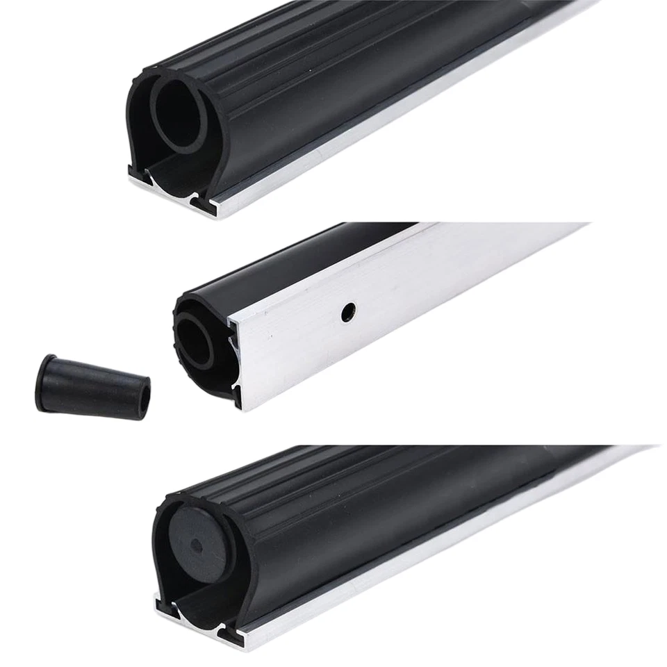 Sellos amortiguadores inferiores para puertas de garaje de 16 pies resistentes a la intemperie de goma universales Foto 3 de 4