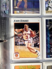 1991 NBAhoops John Starks #406 New York Knicks Basketball Card