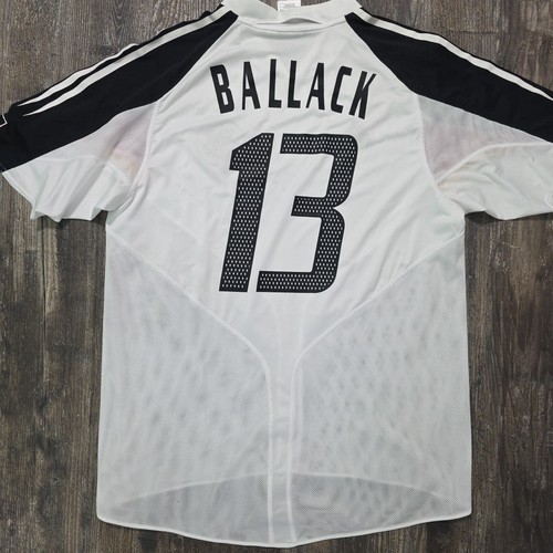 Camiseta de fútbol local Adidas Alemania 2004 Michael Ballack para hombre L UEFA Euro Bayern - Imagen 2 de 9