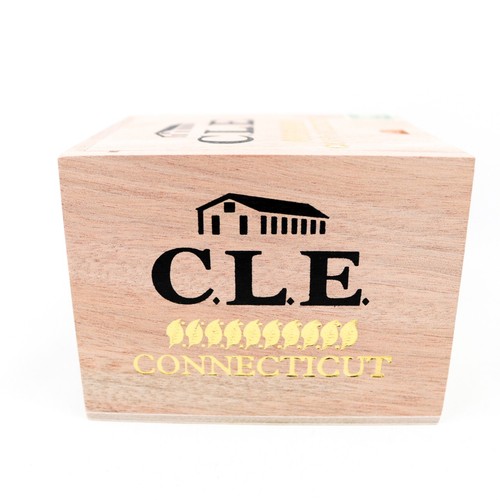 C.L.E. Connecticut 40 x 4 Empty Wood Cigar Box 4.5" x 4.25" x 3.5" - Picture 6 of 12