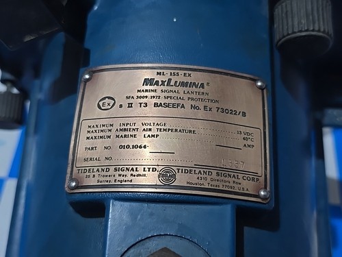 Maxlumina ML-155-EX Marine Signal Lantern With Holder Max Input 13V Check Photo - Bild 10 von 24