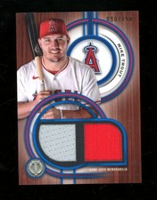 2025 Topps Tribute Mike Trout Dual Jersey Relic Blue /150 #DR-MT UZ262