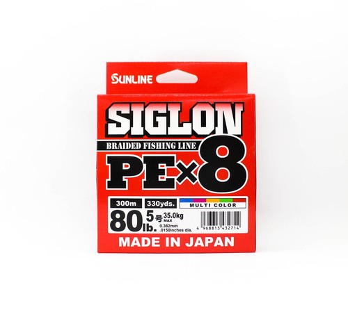 Sunline P.E Line X8 Siglon 300M P.E 5 80LB Multi (2714) - Picture 1 of 6