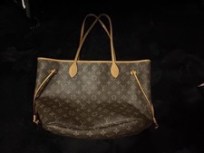 Louis Vuitton Neverfull Tote MM Brown Canvas Monogram
