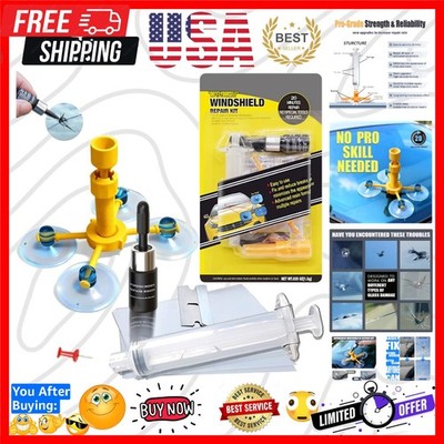 Automobile Windshield Chip Repair Kit,Car Window Repair Kit for Windshield Cr...