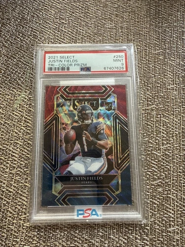 2021 Panini Select - Club Level Justin Fields #250 Tri-Color Prizm /149 MINT!!!