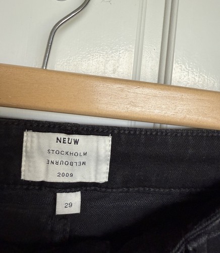 Neuw Jeans Women's Denim Marilyn Size 29 Skinny High Waisted Depeche Rip Black - Picture 11 of 20