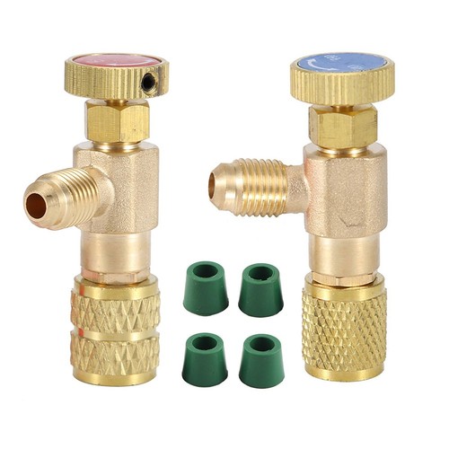 2x Válvula de cierre R410a R22 Adaptador de válvula de control de aire acondicionado 1/4" - 5/16" - Imagen 10 de 16