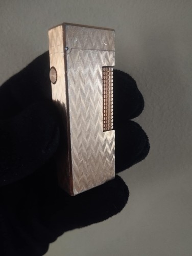 Dunhill Rollagas Silver Lighter – Vintage – Made in Switzerland – Fully Working - Picture 7 of 8