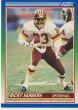 Score 1990 NFL Card Karte Washington Redskins #389 Ricky Sanders
