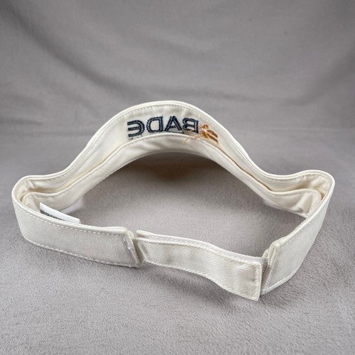 Sombrero visera Bade Companies adultos talla única blanco gorra para el sol bordada Bigg X golf - Imagen 3 de 10