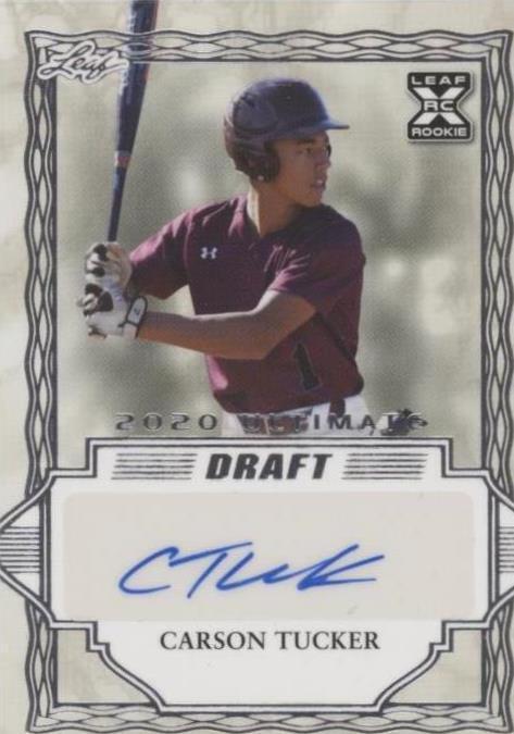 2020 Leaf Ultimate Draft - Carson Tucker #BA-CT1 - 1 of 1