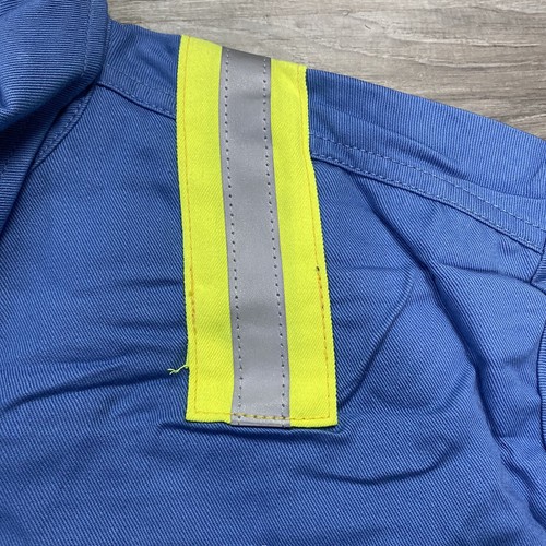 Workrite FR Flame Resistant CAT2 ARC 8.7 Button Down Shirt Blue Sz 46-R LG🔥🔥🔥 - Picture 9 of 19