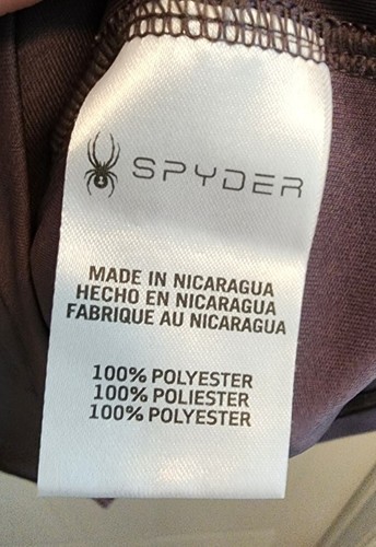 Spyder Boys Short Sleeve Performance T Shirt Gray/Green Spider Logo Youth Size M - Picture 7 of 9
