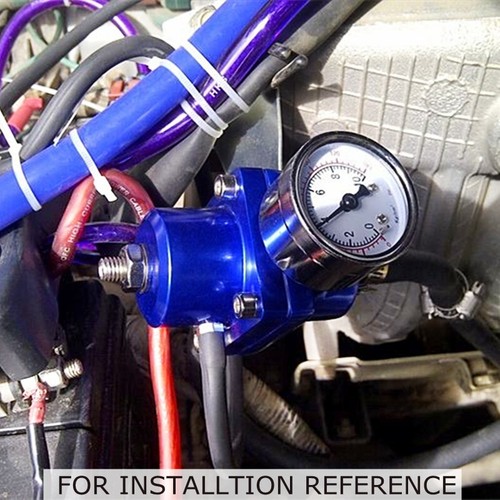 Regulador de Combustible 0-140 PSI EFI Estilo de Retorno Regulador de Presión de Combustible con Manómetro - Imagen 8 de 11