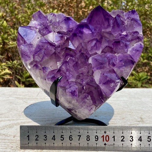 5,64 Pfund natürliches Amethyst Herz - Amethyst Heilprobe - Bild 4 von 18