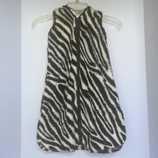 NWT /detached Tag Sleep Sack Pottery Barn Size Small 0-6 MonthsFaux Zebra Fur