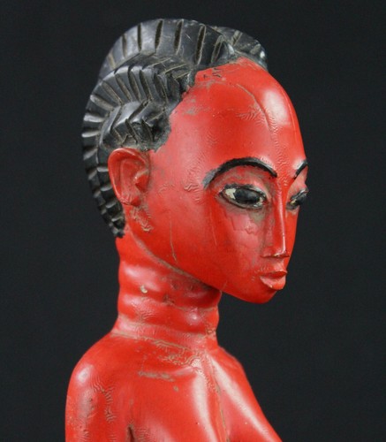 Art Africain - Femme "Colon" Gouro Enceinte - Fecondity Guro Item - 28,5 Cms +++ - Picture 6 of 10