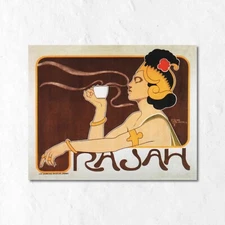 Vintage Poster - Rajah Coffee Art Nouveau 1898