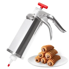 ALDKitchen Churro Maker | Filling Gun | Manual Spanish Doughnuts Filler | 1 L