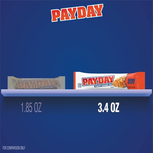 Caramelo Payday Peanut Caramel King Size, barra 3,4 oz - Imagen 7 de 9
