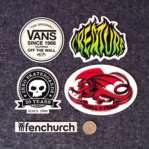 SK8 Stickers - Enjoi, Vans, Creature, Hookups, Santa Cruz, Powell, Zero, Habitat - Picture 4 of 5