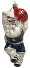 Connecticut Uconn Huskies Basketball Blown Glass Ornament 6' Slavic Treasures