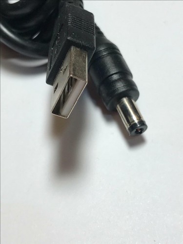 Cable de alimentación conector DC macho USB negro de 1,5 mm x 2,1 mm 5,5 x 2,1 mm - Imagen 2 de 4