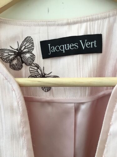 Beautiful Jacques Vert Tailored Jacket Fully Lined In Pale Pink Size 16 - Picture 2 of 7