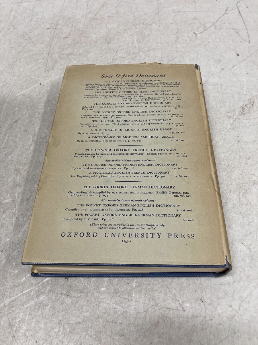 H C Hony, Fahir Iz / A Turkish-English Dictionary 1952 Reprint H C Hony, Fahir Iz / A Turkish-English Dictionary 1952 Reprint