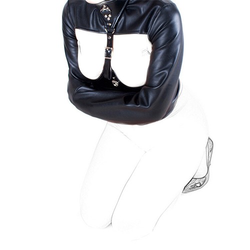 BDSM Female Fetish Open Breast Cupless Strait jacket Top Restraint Bondage Kit - Picture 5 of 8