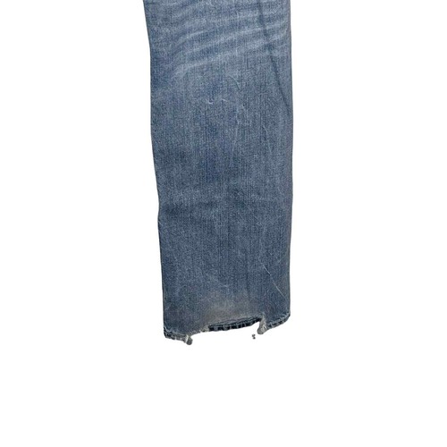 Jeans uomo argento Zac dritto invecchiato orlo sfilacciato lavaggio medio denim blu 30 - Foto 8 di 10