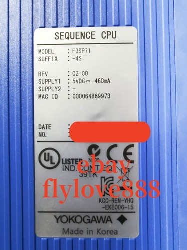 Brand New F3SP71-4S YOKOGAWA PLC Processor module brand Expedited Shipping - Picture 2 of 5