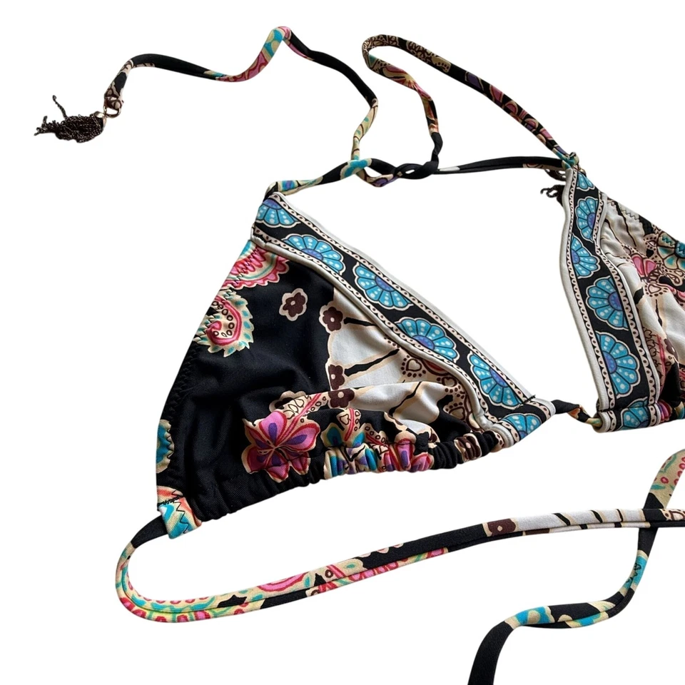 Trina Turk Nandini Hebilla Lateral Hipster Traje de Baño Bikini Parte Inferior Conjunto Multicolor Foto 2 de 4
