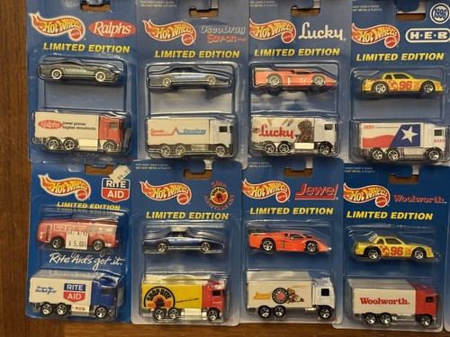Hot Wheels 18x Hiway Hauler 2 paquetes Shop Rite Aid Vons Osco HEB Lucky Ralphs - Imagen 7 de 24