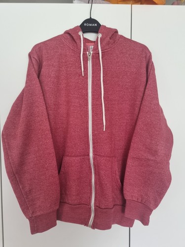 2 X Mens Zipped Hooded Sweatshirts Red Marl & Green Marl Size Medium - Picture 11 of 24