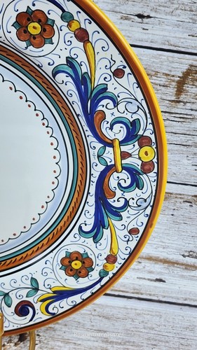 Vietri (Italy) Umbria 11" Dinner Plate or 9.5" Individual Pasta Bowl Hand Paint - Picture 2 of 22