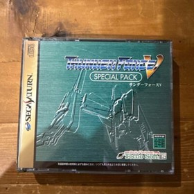 THUNDER FORCE V 5 SegaSaturn SS T-1814G 1998 NTSC-J SEGA Techno soft Shooter USE