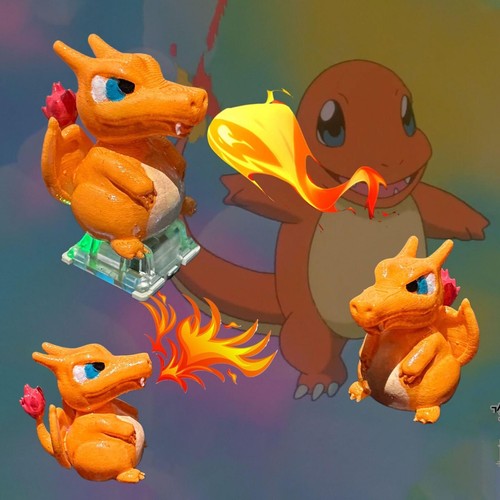 Pokémon Charizard Mechanical Keyboard Handmade 3D Keycaps - Picture 2 of 5
