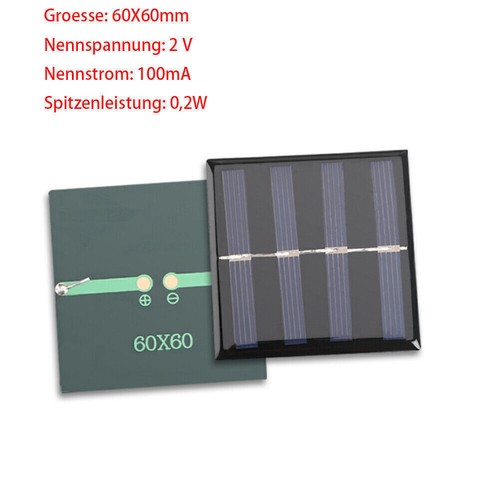 Solarzelle Solarpanel 0.5V 1V 1.5V 2V 2.5V 3V 4V 4.5V 5V 5.5V 6V 7V 10V - Bild 28 von 86