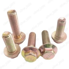 Color Zinc 10.9 Steel Fine Thread Hexagon Flange Head Bolts M10 M12 M14 M16