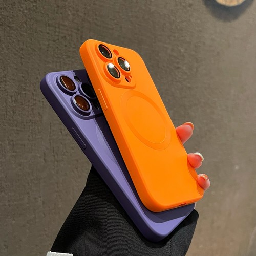 For iPhone 16 Pro Max 15 Shockproof Soft Silicone Mag safe Case+Lens Protector  - Picture 21 of 28