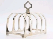 Antique Silver Small toast rack Sheffield 1931 By Emile Viner VINERS Art Deco