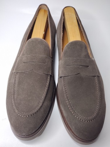 Nettleton Edward Slipper Mokka Braun Wildleder Penny Loafer 1960er Herren Größe 12 - Bild 6 von 12