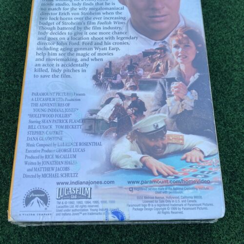 Adventures of Young Indiana Jones VHS 1999 NEW Chapter 22 Hollywood Follies 1920 - Picture 6 of 11