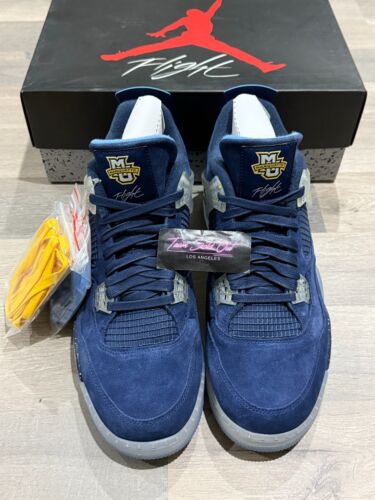 NEW Nike Air Jordan 4 Retro Marquette University PE Promo SAMPLE - Picture 2 of 13