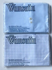 NEW 2 Pairs Wamsutta *Blue Vintage ULTRACALE Windowpane STANDARD PILLOWCASES