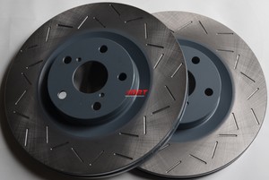Fits-Lexus-IS350-U-S-Spec-Ninja-Slotted-Brake-Rotors-Akebono-Front-Pads