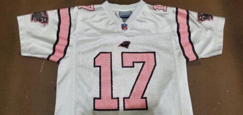 Jake Delhomme #17 Carolina Panthers Youth XLarge (16) NFL Reebok Pink Jersey  - Picture 2 of 11