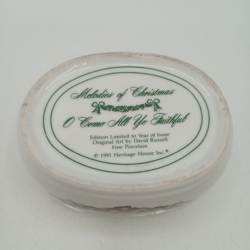 Heritage House Melodies Of Christmas Spieluhr Come All Ye Faithful 1991 Vintage - Bild 9 von 11